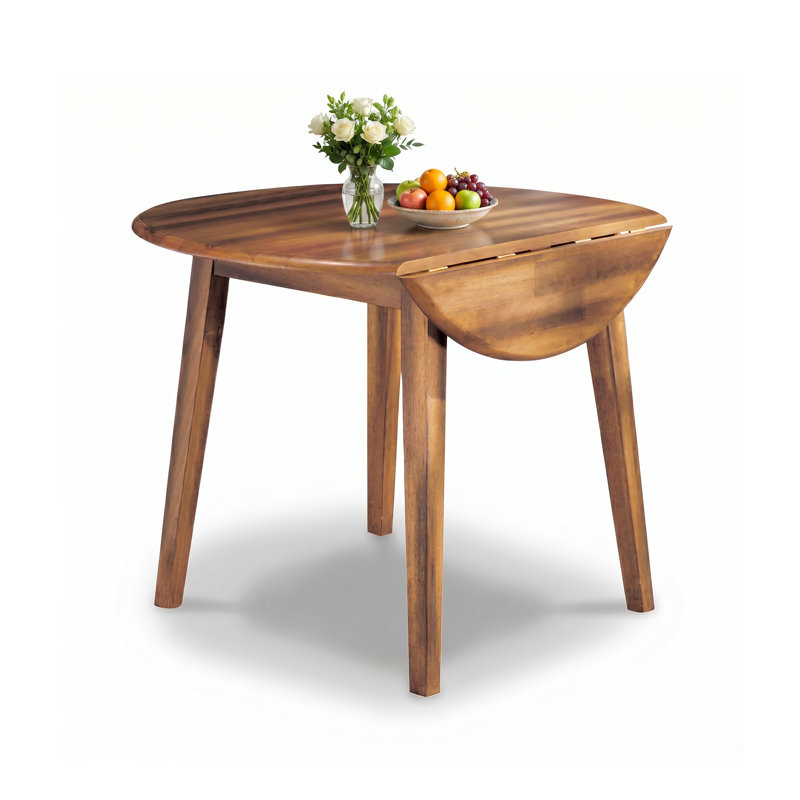 Tanan 42 " Extendable Round with Solid Wood Base Dining Table
