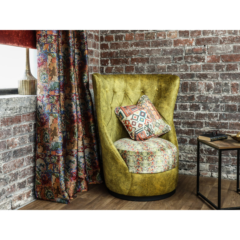 Meghan Velvet Wingback Chair