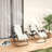 Zero Gravity Chairs Set of 2, Reclining Folding Zero Gravity Lounge Chair, Outdoor Lounge Chairs with Cushion, Headrest, and Cup Phone Holder Tray for Patio, Beach-1068013012