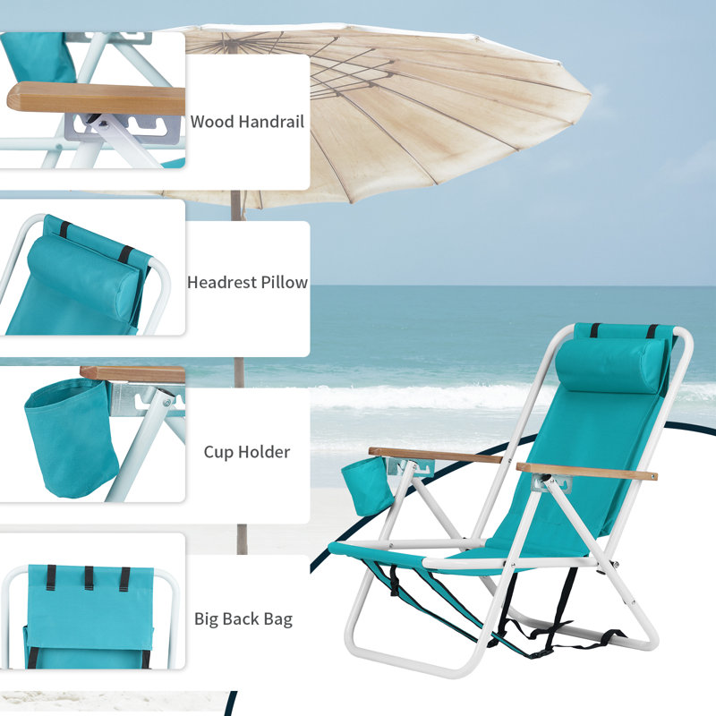 Chaise de plage Balmoral, Vert menthe