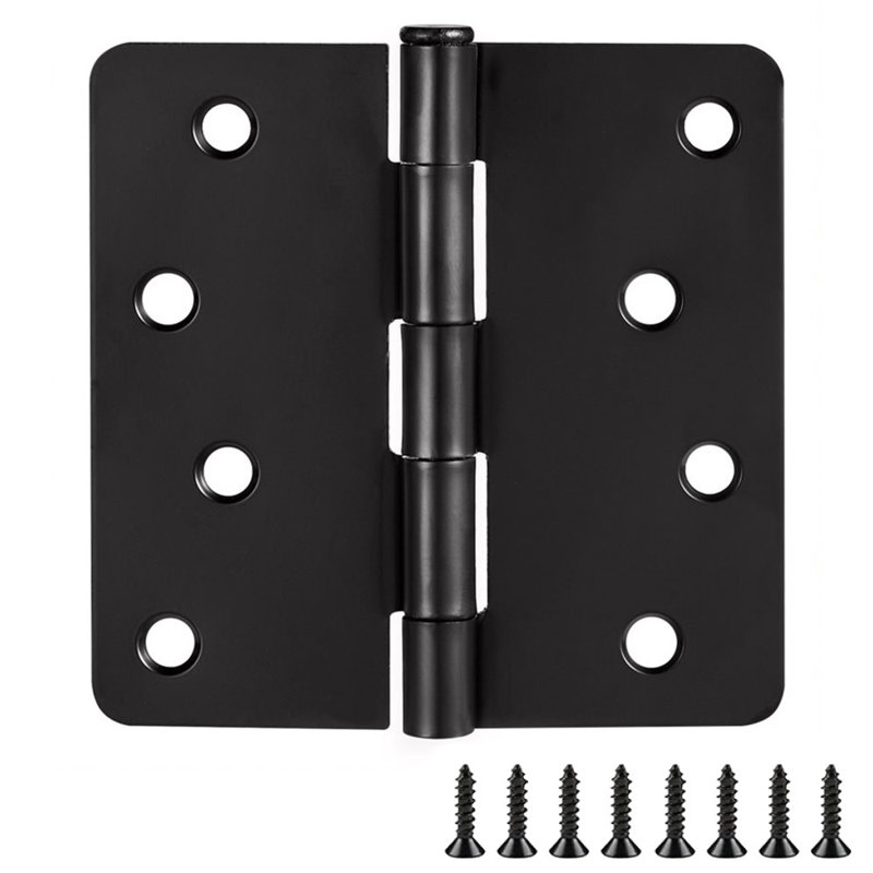 Charnières de porte H 4 po x l 4 po, Noir mat