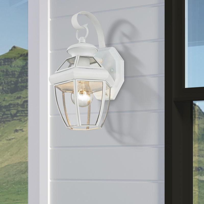 Applique murale en laiton massif Alexavier, Blanc
