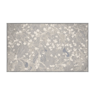 Tapis gris lavable à la machine