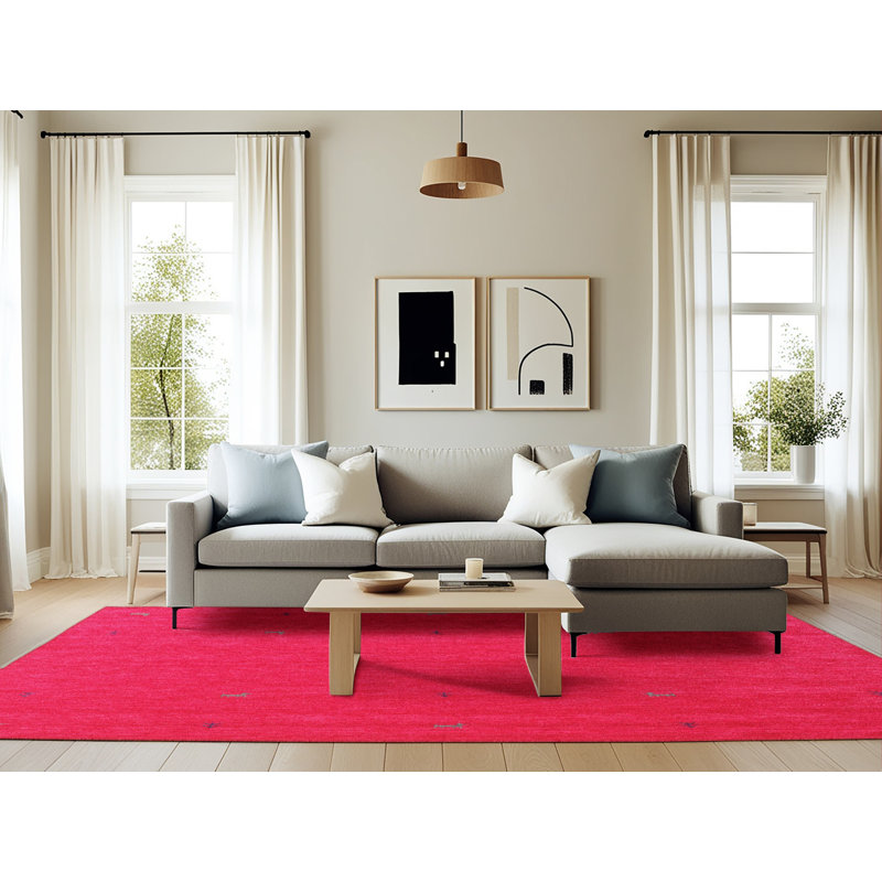 Polka Dots Indoor Rug, Rectangle 6' x 9'