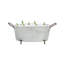 Ensemble de pots à fleurs muraux en métal 2 pièces Almin