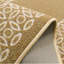 Tapis de couloir taille basse sur mesure avec bordure à chaîne berbère beige-738254032