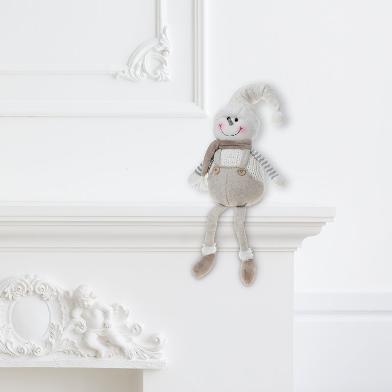 Tablette en peluche bonhomme de neige Dangler