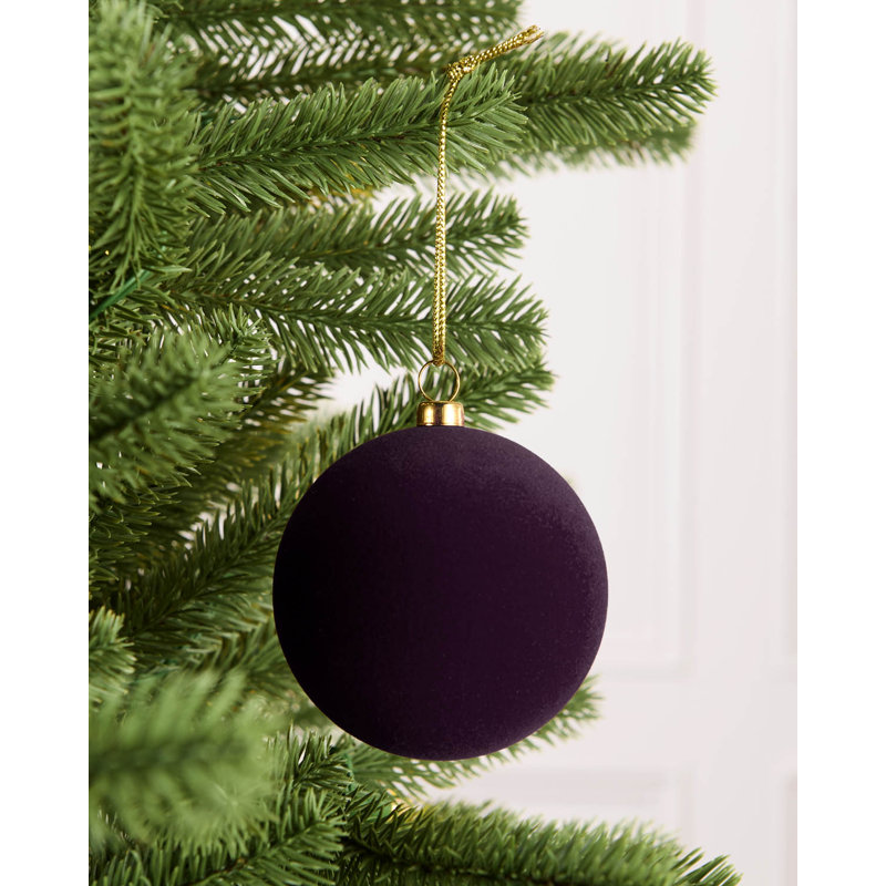 25cm Polystyrene Bauble, black