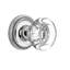 Rope Rosette with Round Clear Crystal Door Knob-2112800333