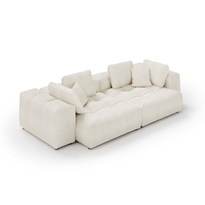 Manistique 108'' Upholstered Cloud Modular Sectional Sofa