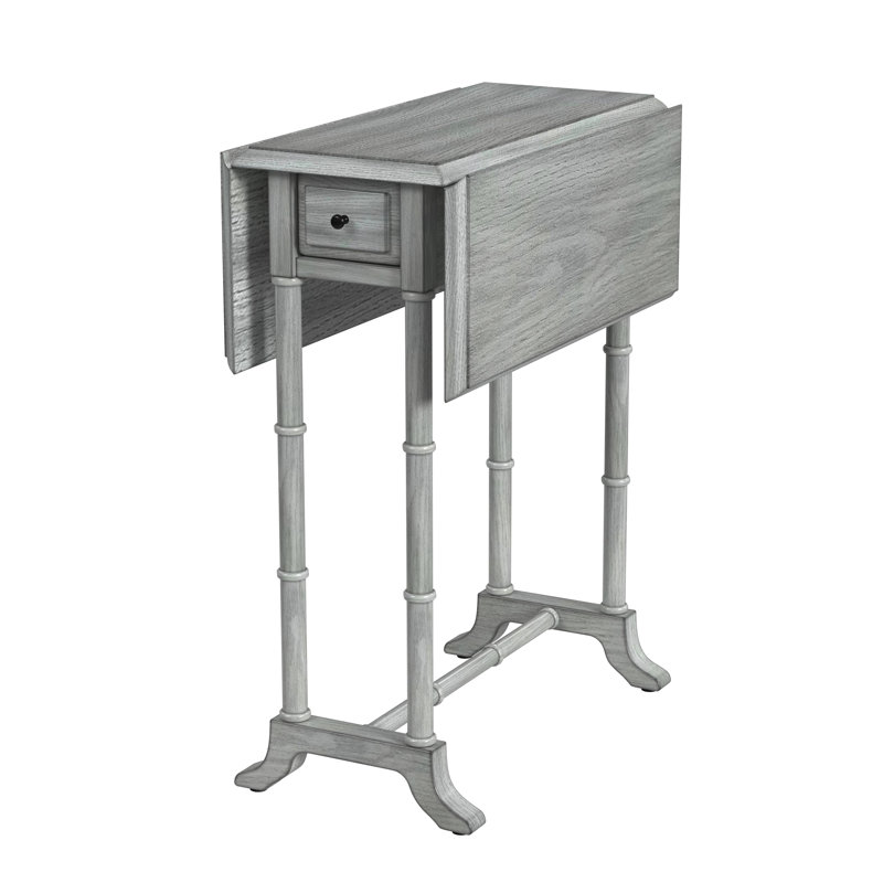Darrow Drop-Leaf Side Table, Gray