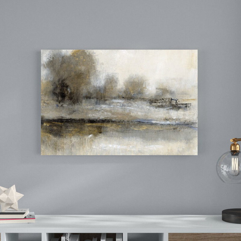Paysage doré II, H 24 po x l 36 po