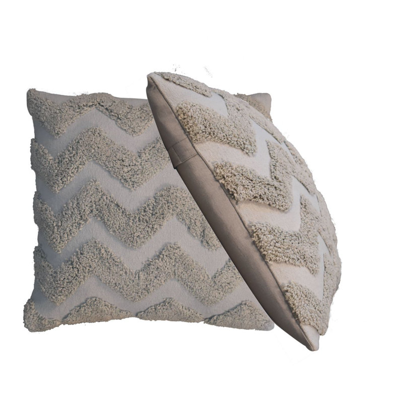 Square Throw Cushion, Grey