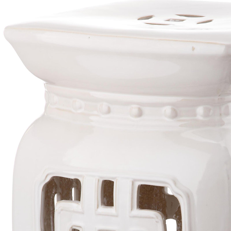 Tabouret de jardin Amedee, Crème, crème