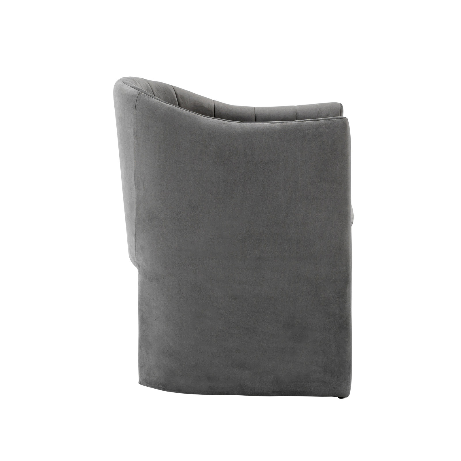 Kidman Velvet Dining Armchair, Gray Velvet