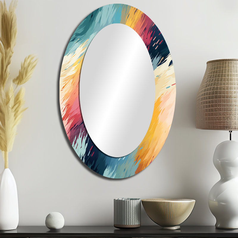 Miroir mural Mid-Century, H 36 po x l 24 po