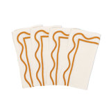 Colorblock Embroidered Linen Napkins