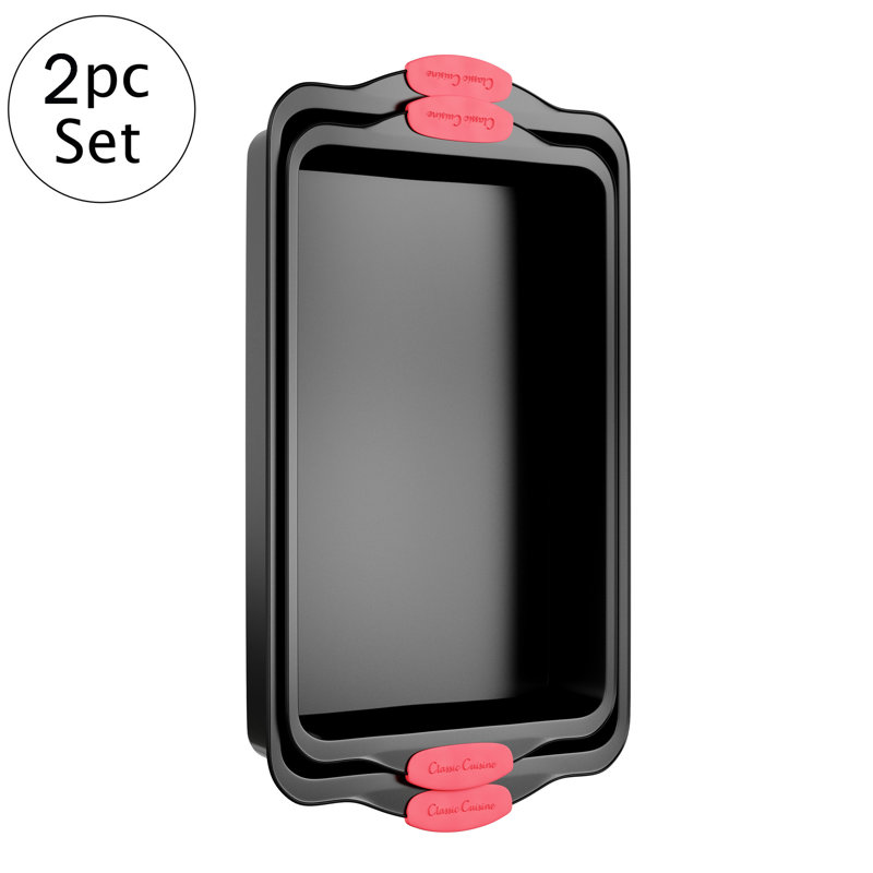 Plaques de cuisson antiadhésives rectangulaires Classic Cuisine