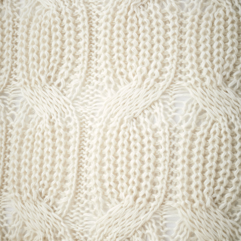 Chunky Marl Knit Cosy Cushion Cover, Cream