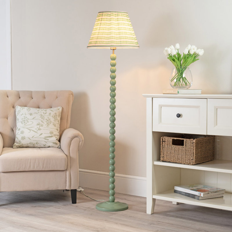 Bobbles 149cm Traditional Floor Lamp, Sage