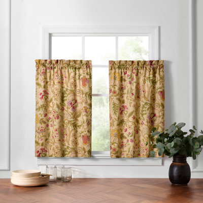Waverly Imperial Dress 100% Cotton Sateen Window Tier Pair