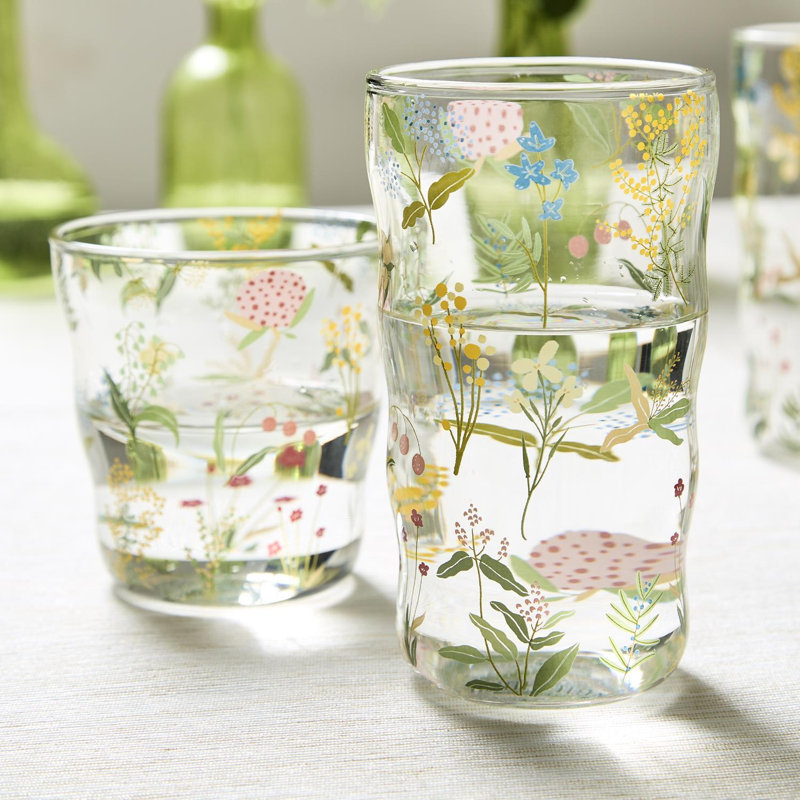 Verre à whisky transparent double 12 oz H 3,5 po Garden Delight