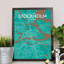 Stockholm City Map - No Frame Print-1008729460