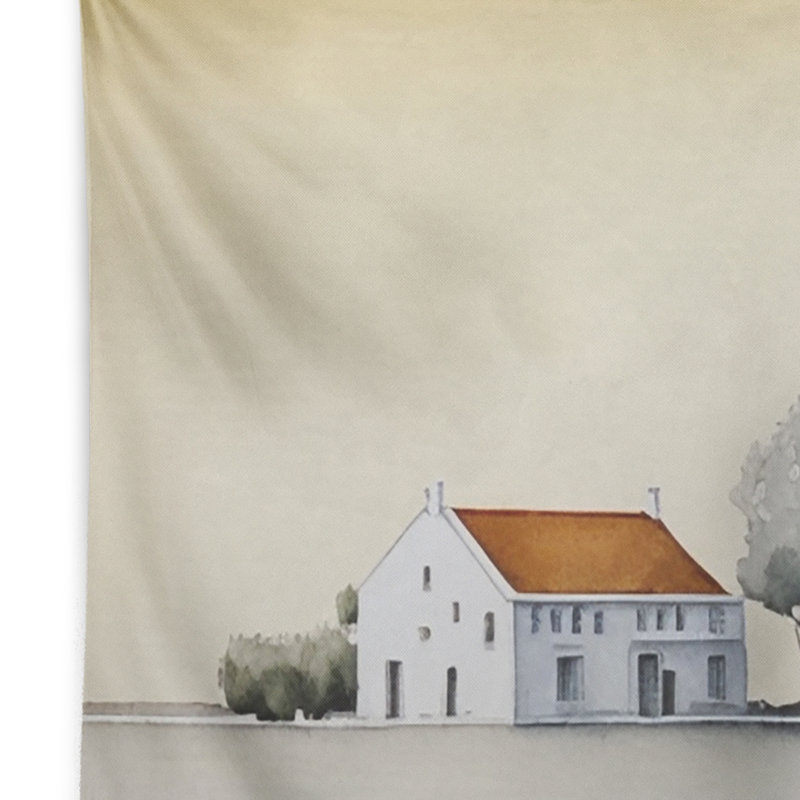 Tapisserie en polyester avec punaises, H 50 po x l 60 po