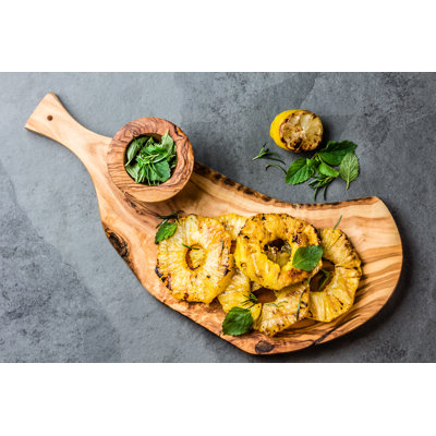 Grillé, tranches d'ananas - Photographie sur toile tendue