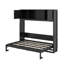 Lit escamotable double avec armoires de rangement