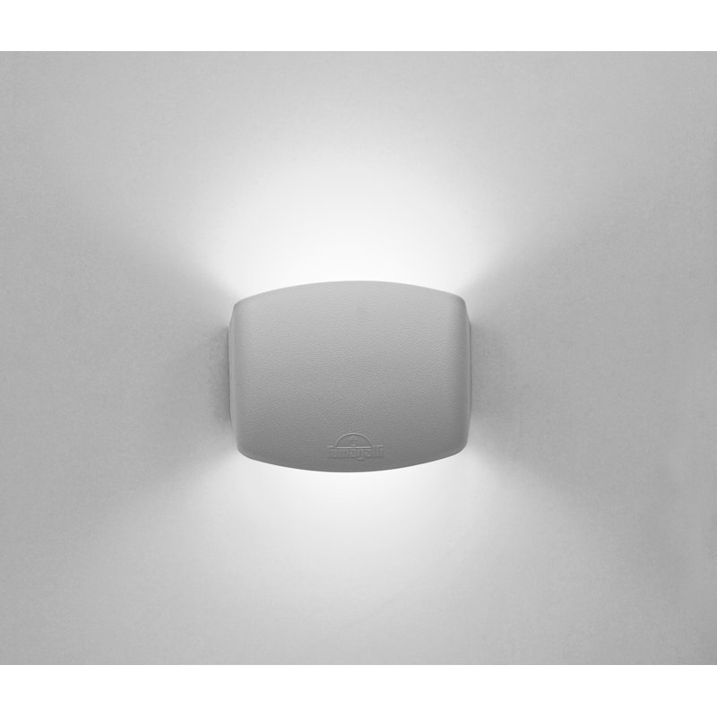 Abram Outdoor Flush Mount, Grey, 12cm H x 15.5cm W x 6cm D