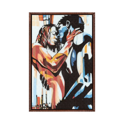Colourful Embrace I by Fernan Mora - Painting on Canvas
