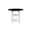 Ensemble de table 5 pièces à hauteur de comptoir avec 2 tablettes inférieures et 4 chaises