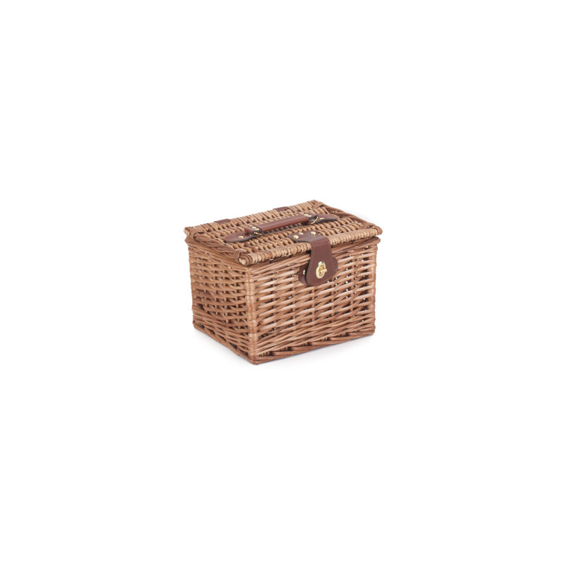 Wicker Unlined Chest Hamper, 18cm H x 27cm W x 22 cm D 