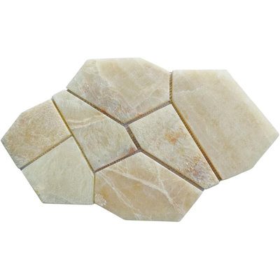 CNK Mix Quartz Pentagon Marble Mosaic Tiles