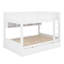 Système de lit superposé multifonctionnel, équipé de tablettes de rangement, de tiroirs sous le lit et d'un éclairage à DEL décoratif-805950155