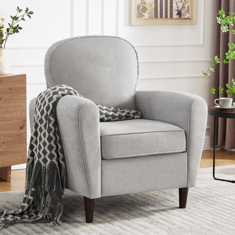 Fauteuil rembourré de 32 po de largeur, Gris clair