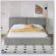 Grand lit plateforme tapissier avec tissu en velours-2113299130