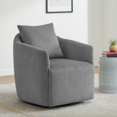 Upholstered Swivel Armchair