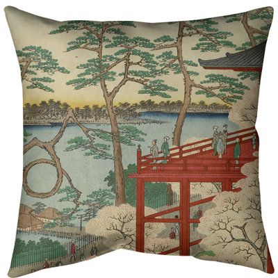 Utagawa Hiroshige Reversible Pillow Cover