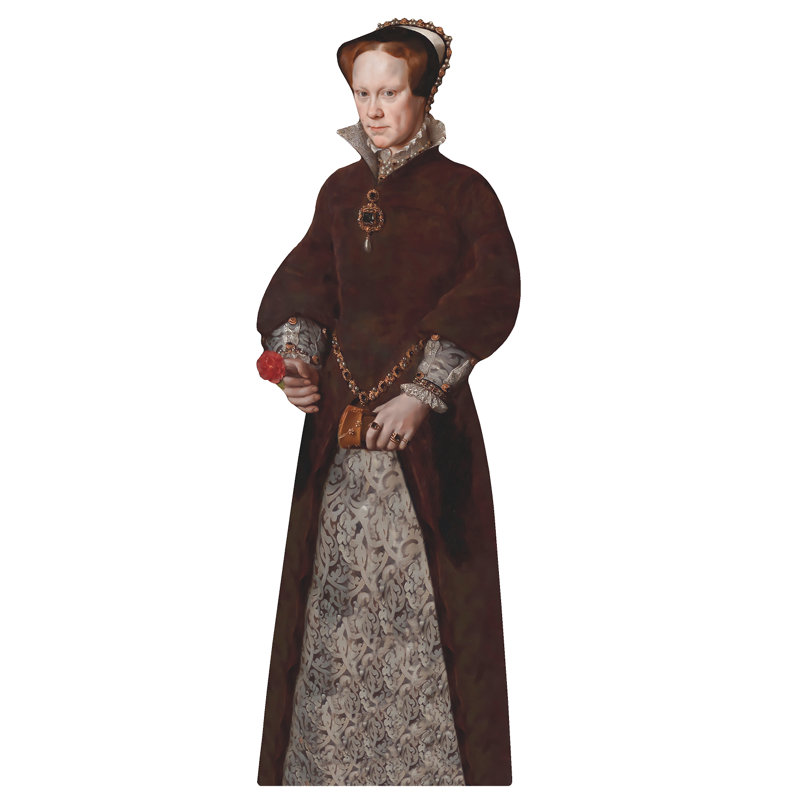 Mary Tudor en carton debout