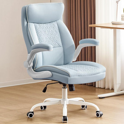 Ergonomic Executive Office Chair Adjustable Leather Home Office Chair