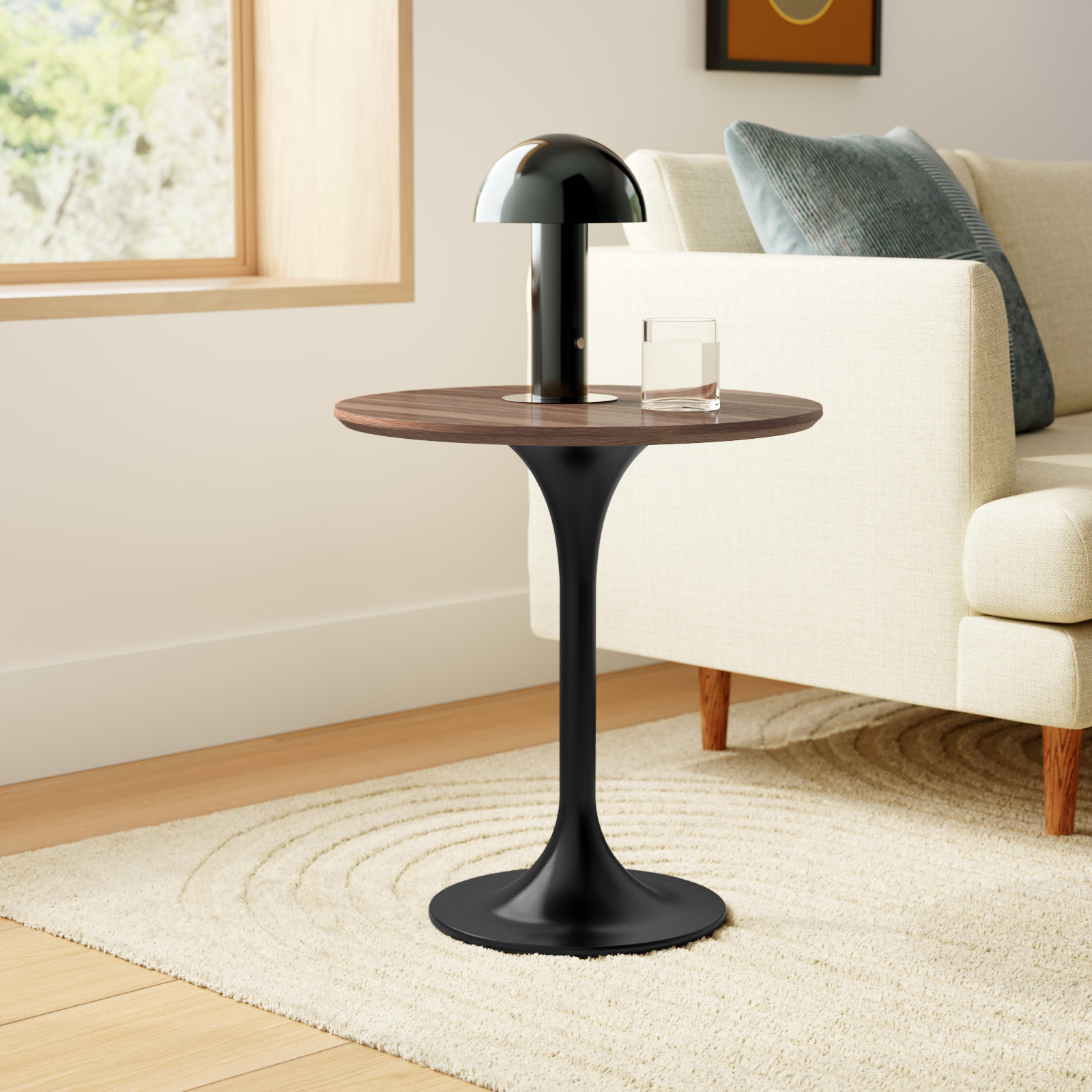 Flow End Table, Walnut