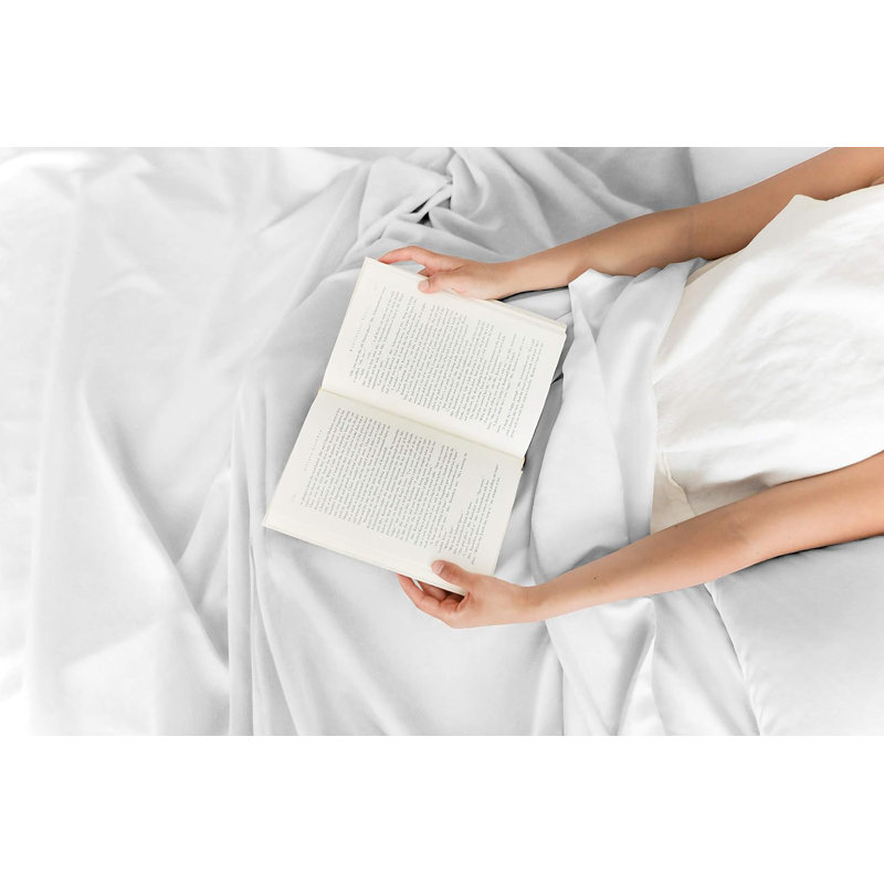 White Organic Cotton 1000 Thread Count Full Sheet Set