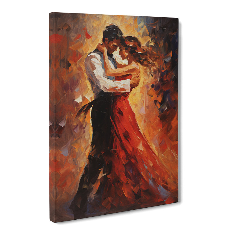 Ballroom Dancing Expressionism - Wrapped Canvas
