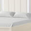 Toi Queen Bed, LED Headboard W Tufted Upholstery, Fluted Antique White