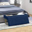 Banc d'extrémité de lit, banc de chambre rembourré avec rangement-702373836