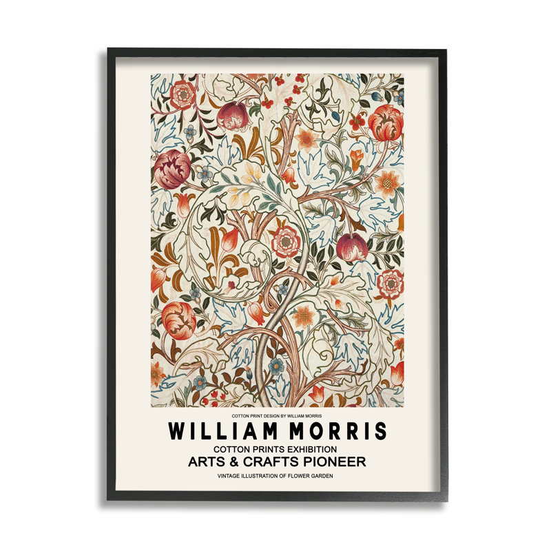 Dépliant texturé «Bold Red Flowers», L 16 po x H 16 po, Giclée encadrée noir minuit