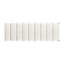 Banc rembourré moderne 52 po Bella, ivoire blanc Boucle