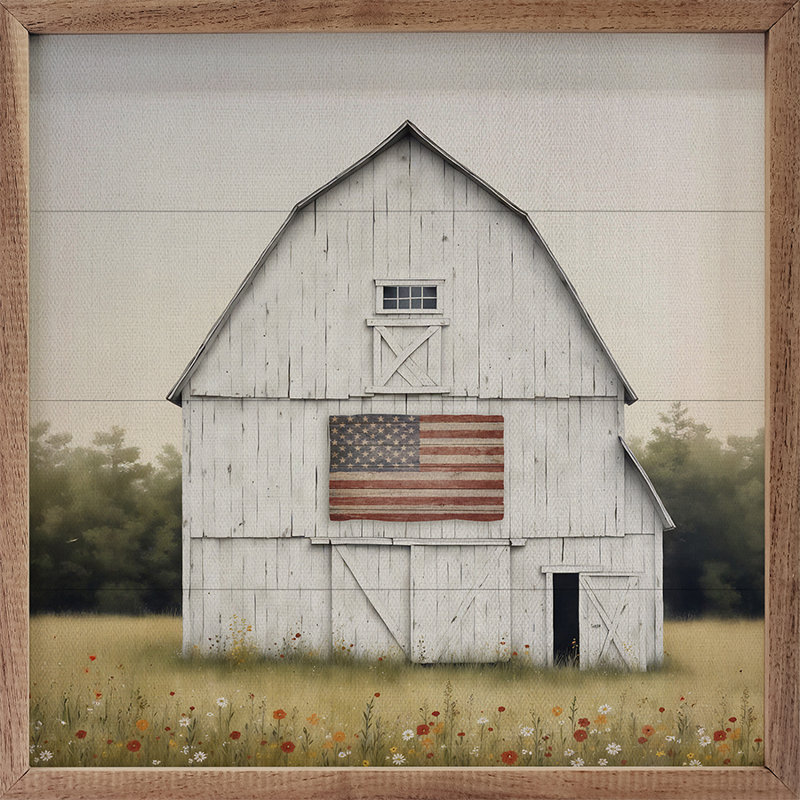Single Picture Frame Print On Wood, 24" H x 24" W